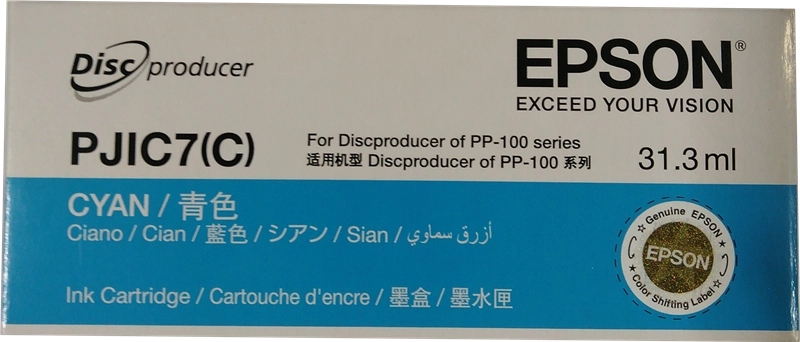 Epson PJIC7-C cartridge azurová-cyan (31ml)