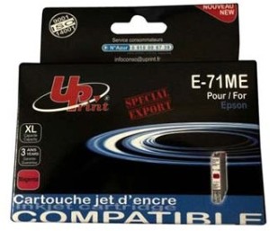 UPrint alternativní Epson T0713 cartridge purpurová-magenta (10ml)