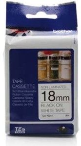 Brother Páska 18mm TZE-N241, černý tisk/bílý podklad, nelaminovaná, 8m