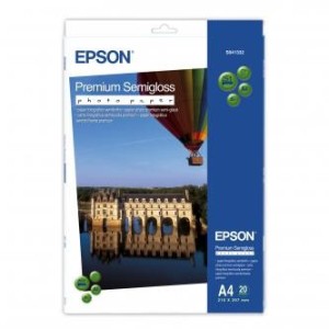 Epson S041332 Premium Semigloss Photo Paper 251g, A4/20ks
