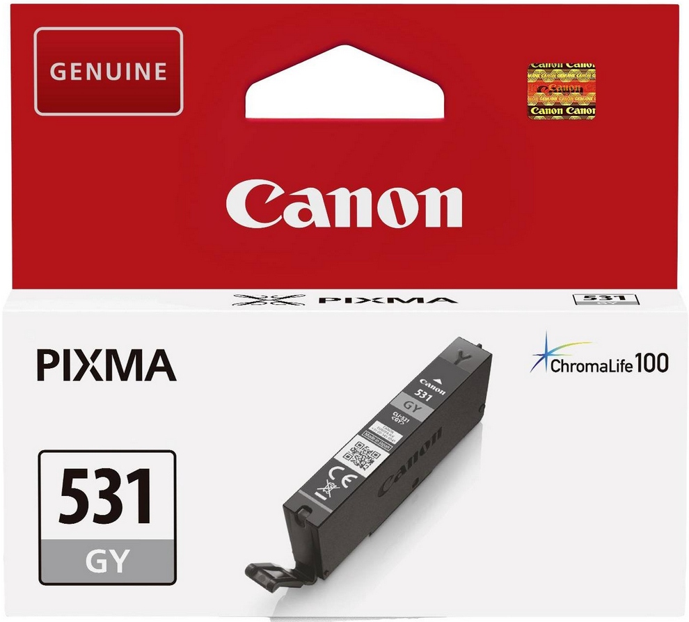 Canon CLI531Gy cartridge šedá-grey (324 str)