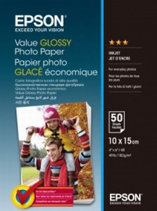 Epson S400038 Value Glossy Photo Paper 183g, 10x15cm/50ks