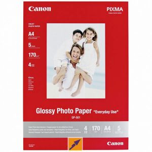 Canon GP501 Photo Paper Glossy 170g, A4/5ks