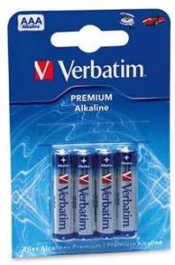 Verbatim baterie alkalická AAA, 1.5V, 4ks